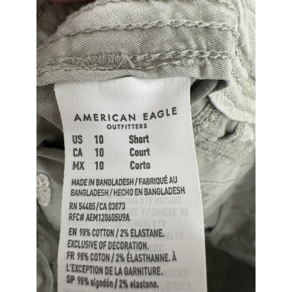 American Eagle skater skater Wide Leg‎ Baggy Size 10 Cargo stretchy cargo gray - Picture 11 of 16